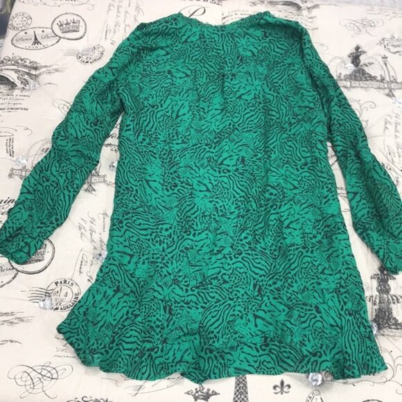 Parker Mercer Animal Print Silk Blend Dress - Picture 7 of 7